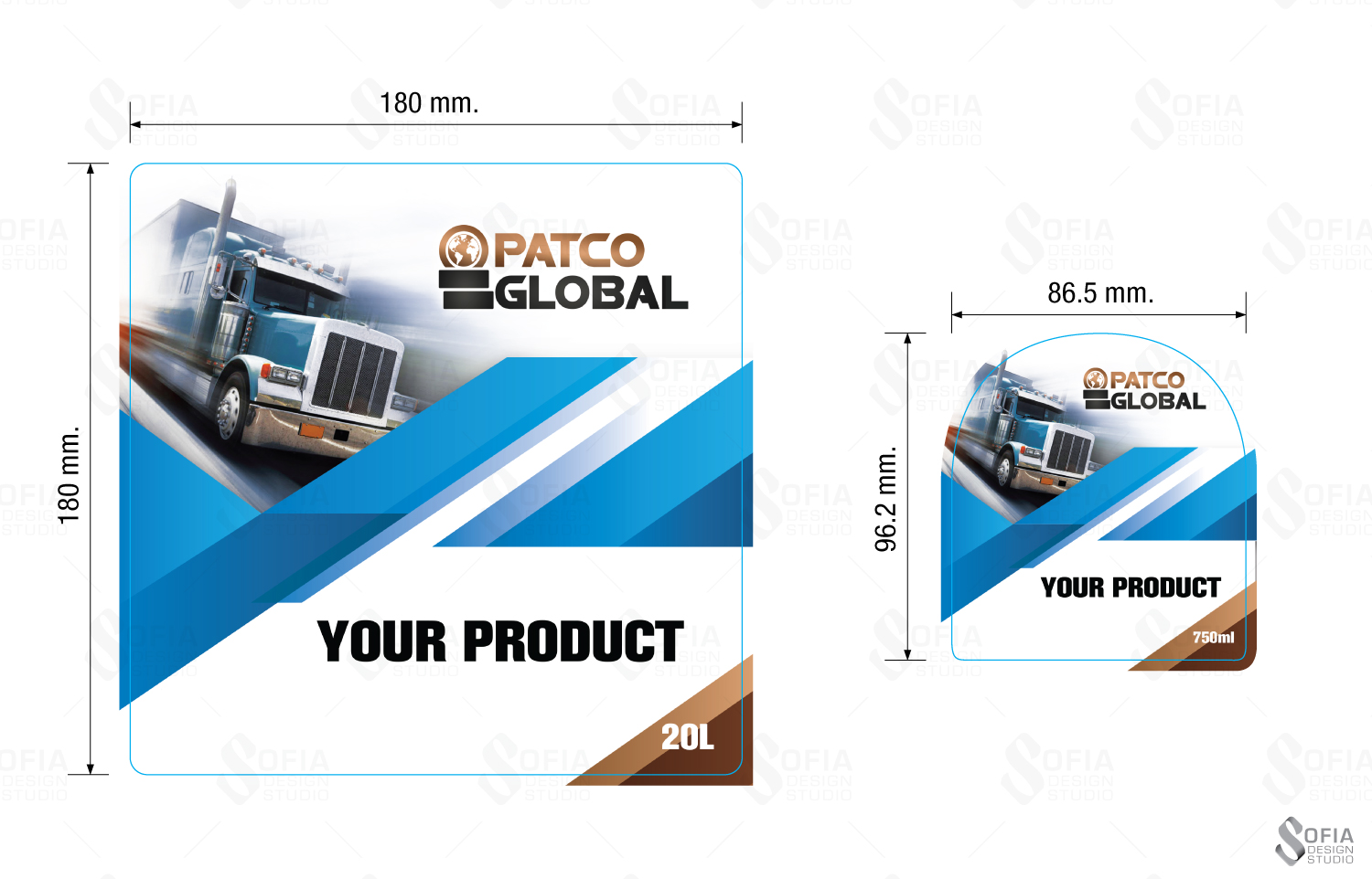 Label Design by SofiaDesignStudio for Patco Tyres | Design #17933909
