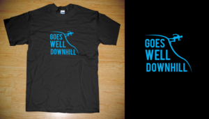 T-shirt logo that depicts the theme of 