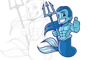 Mascot Design by Killer Panda for PT Bahari Biru Nusantara | Design #18623011
