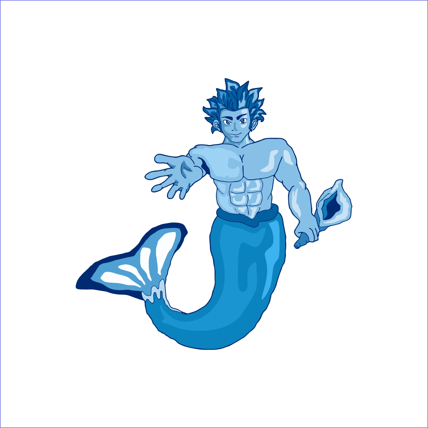 Mascot Design by dmoeksa for PT Bahari Biru Nusantara | Design #18608457