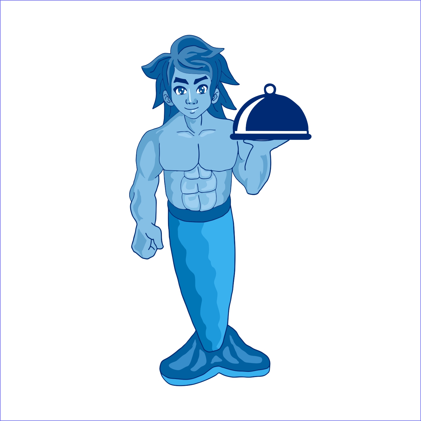 Mascot Design by dmoeksa for PT Bahari Biru Nusantara | Design #18624664