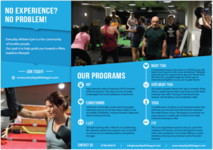EVERYDAY ATHLETE GYM FLYER DESIGN  | Flyer Design by alex989