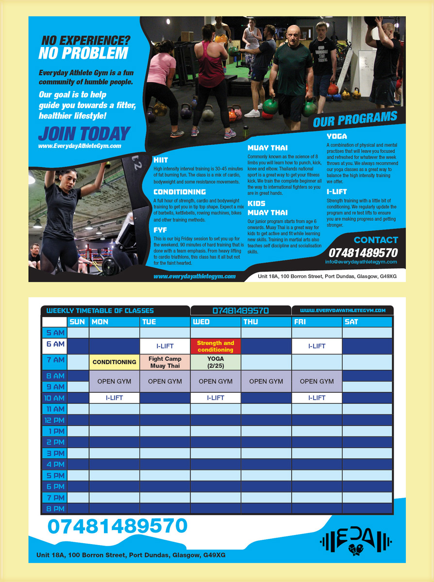 Flyer Design by UrbainFX for Fight camp | Design #17840859