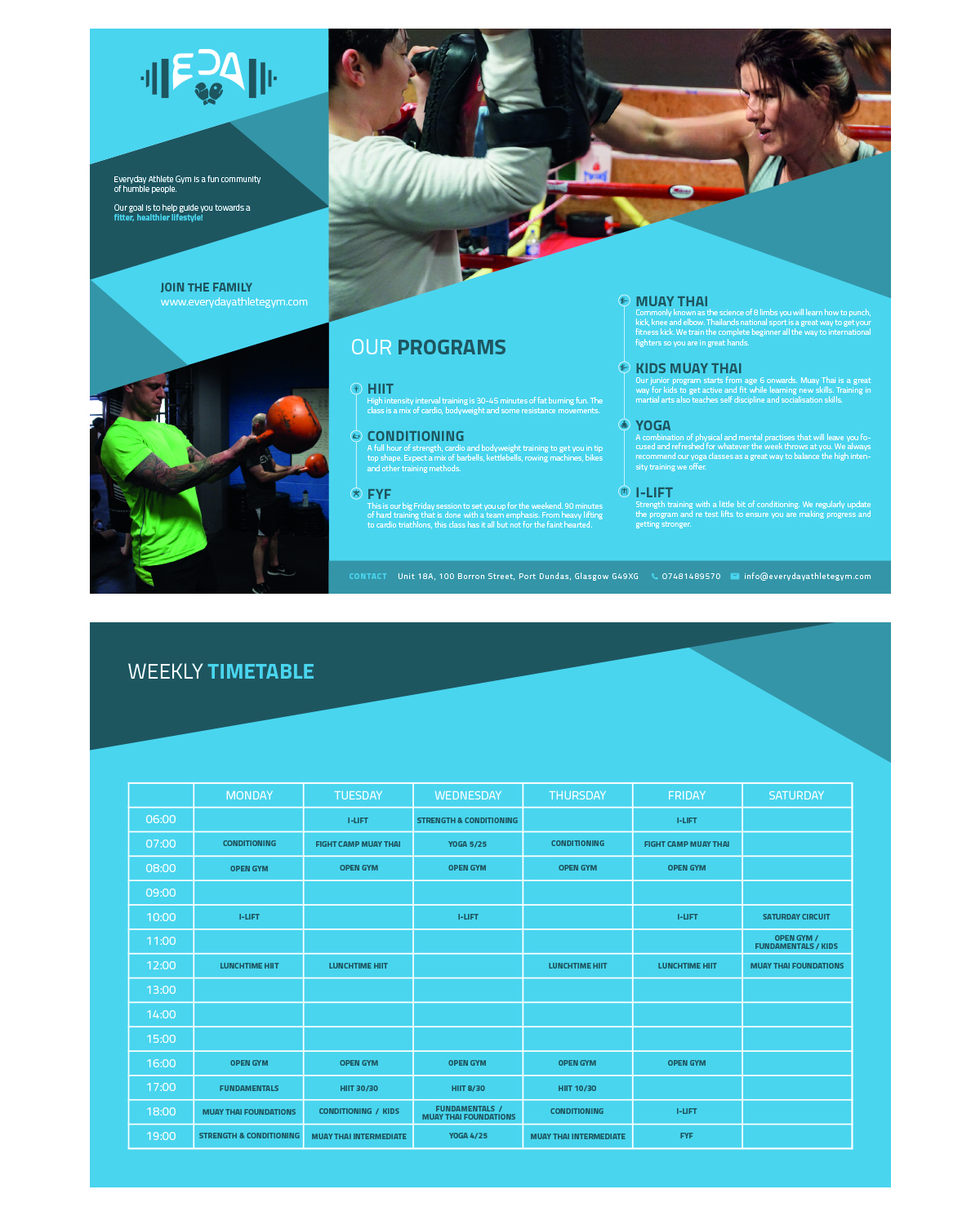Diseño de Flyer por HYN Design para Fight camp | Diseño #17821514