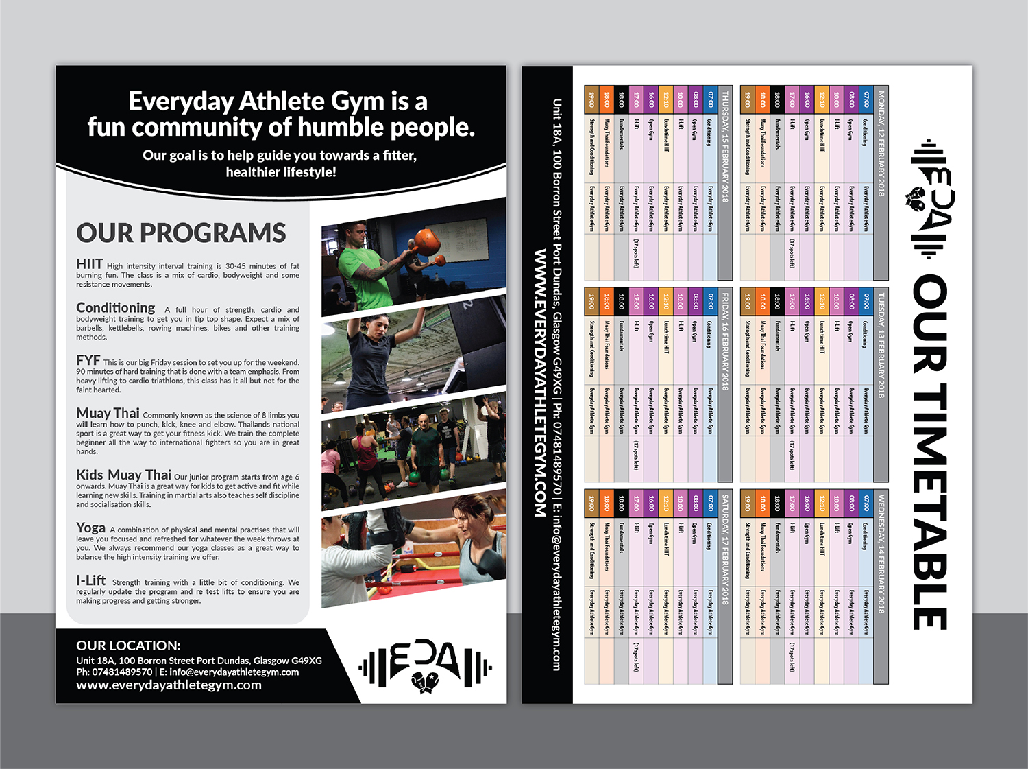 Flyer Design by Deziners Zone for Fight camp | Design #17800275