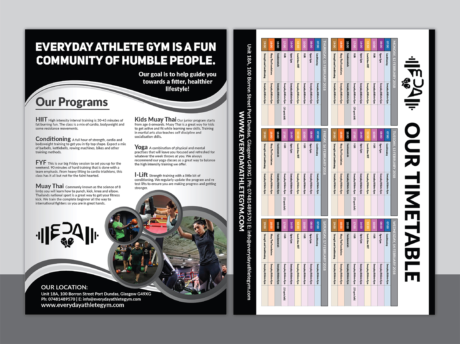 Flyer Design by Deziners Zone for Fight camp | Design #17800276