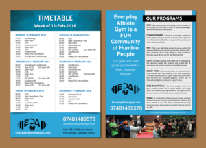 EVERYDAY ATHLETE GYM FLYER DESIGN  | Flyer Design by meet007