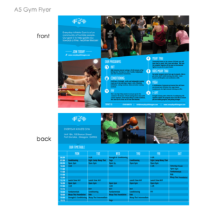 EVERYDAY ATHLETE GYM FLYER DESIGN  | Flyer-Design von Javelin Studio