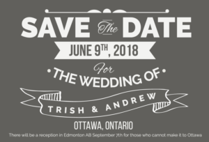 Save the date for wedding | Diseño de Flyer por Kristina Andonoff