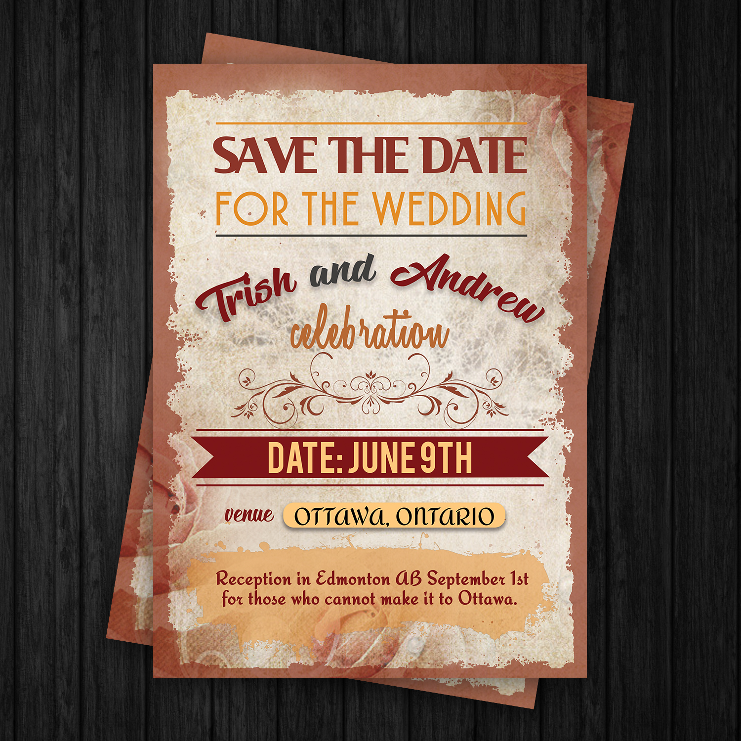 modern bold wedding flyer design for a company by shantanuc wedding flyer design