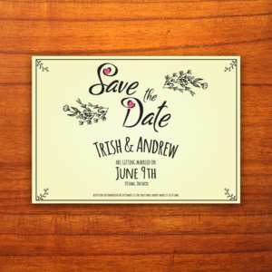 Save the date for wedding | Diseño de Flyer por SAI DESIGNS