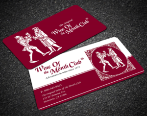 WIne of the Month Club Business Card design | Design de Carte de Visite par Sandaruwan