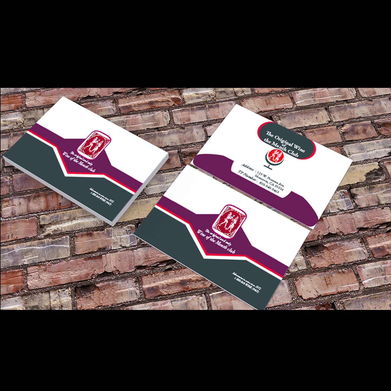 Visitenkarten-Design von Heshan (Seek) für Wine of the Month Club | Design #17866665