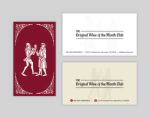 WIne of the Month Club Business Card design | Design de Carte de Visite par MIND