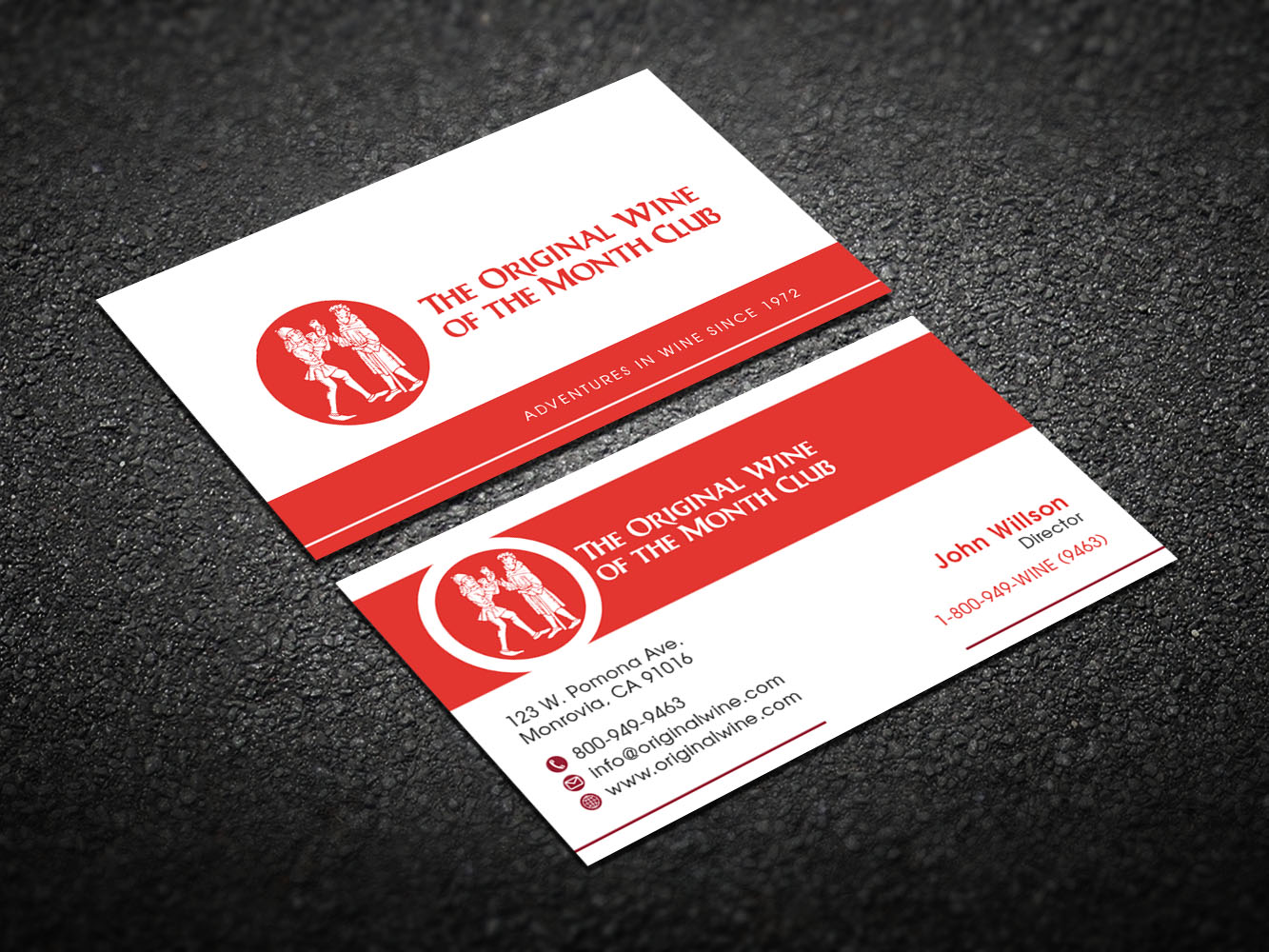Business Card Design by Verified artistry (Design garden) for Wine of the Month Club | Design #17841091