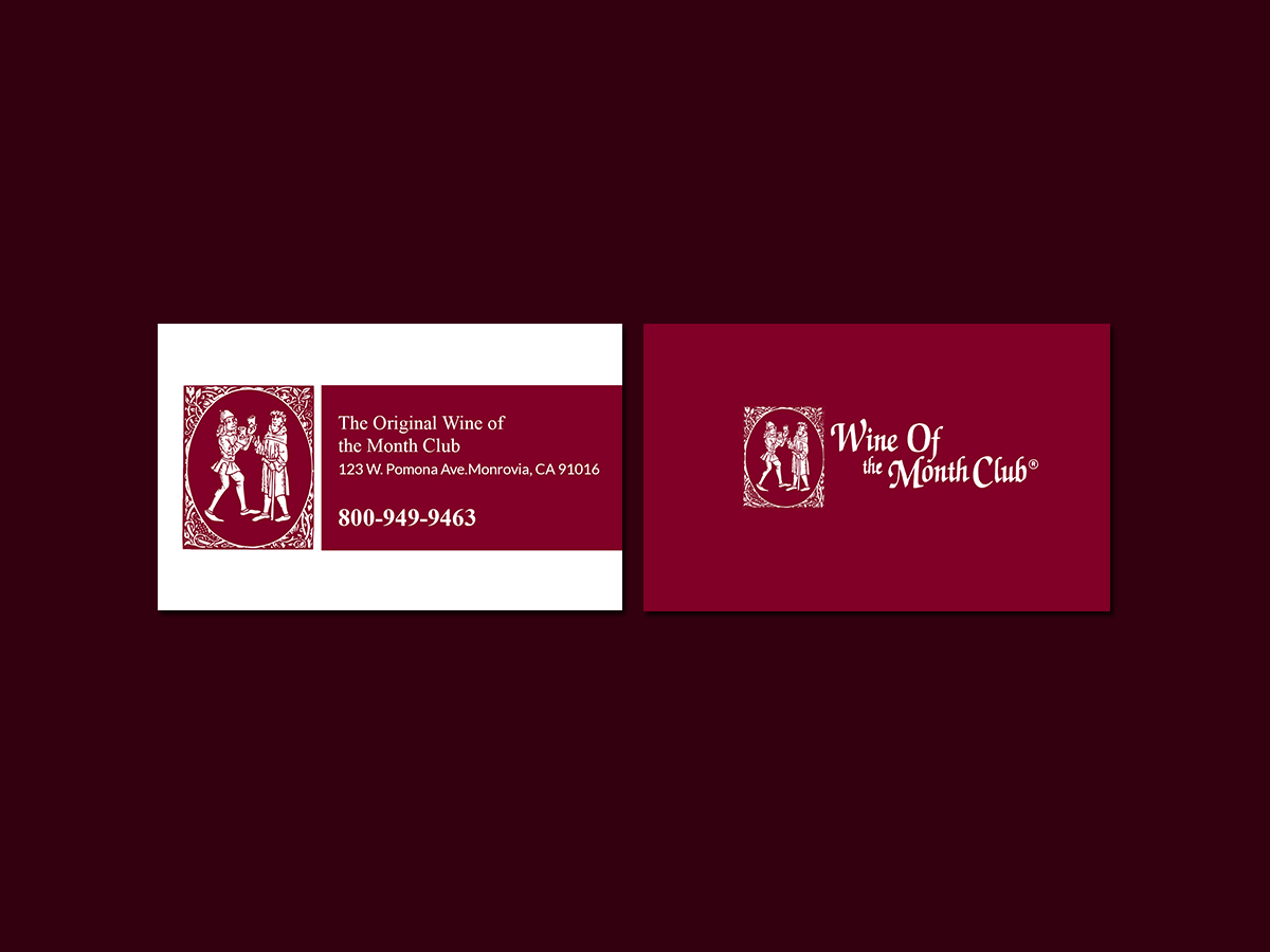 Business Card Design by Creations Box 2015 for Wine of the Month Club | Design #17810668