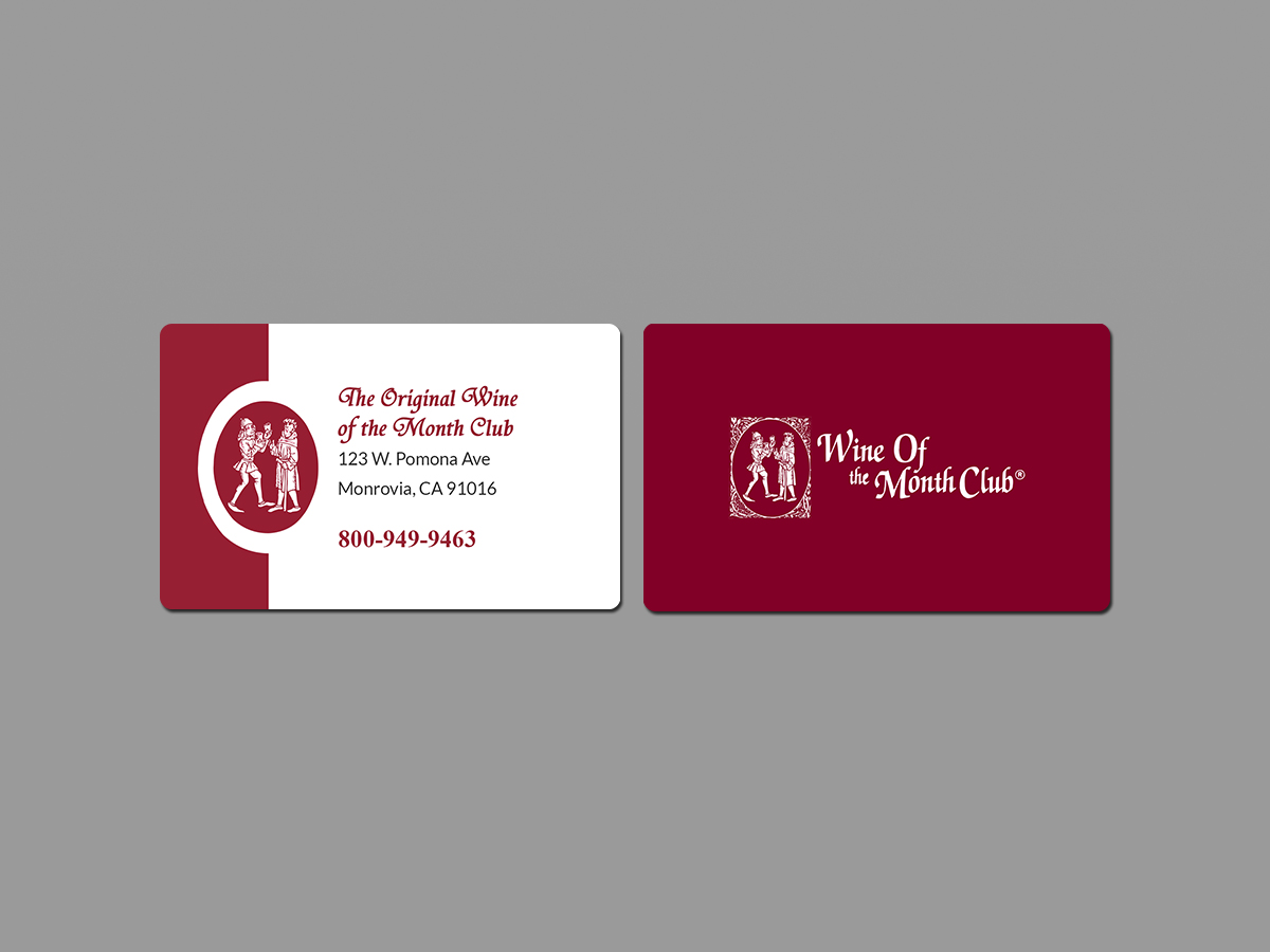 Business Card Design by Creations Box 2015 for Wine of the Month Club | Design #17810670