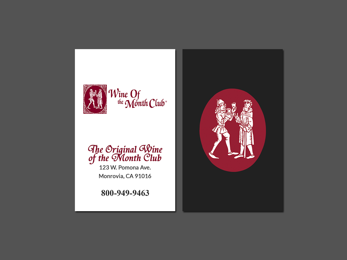 Business Card Design by Creations Box 2015 for Wine of the Month Club | Design #17810692