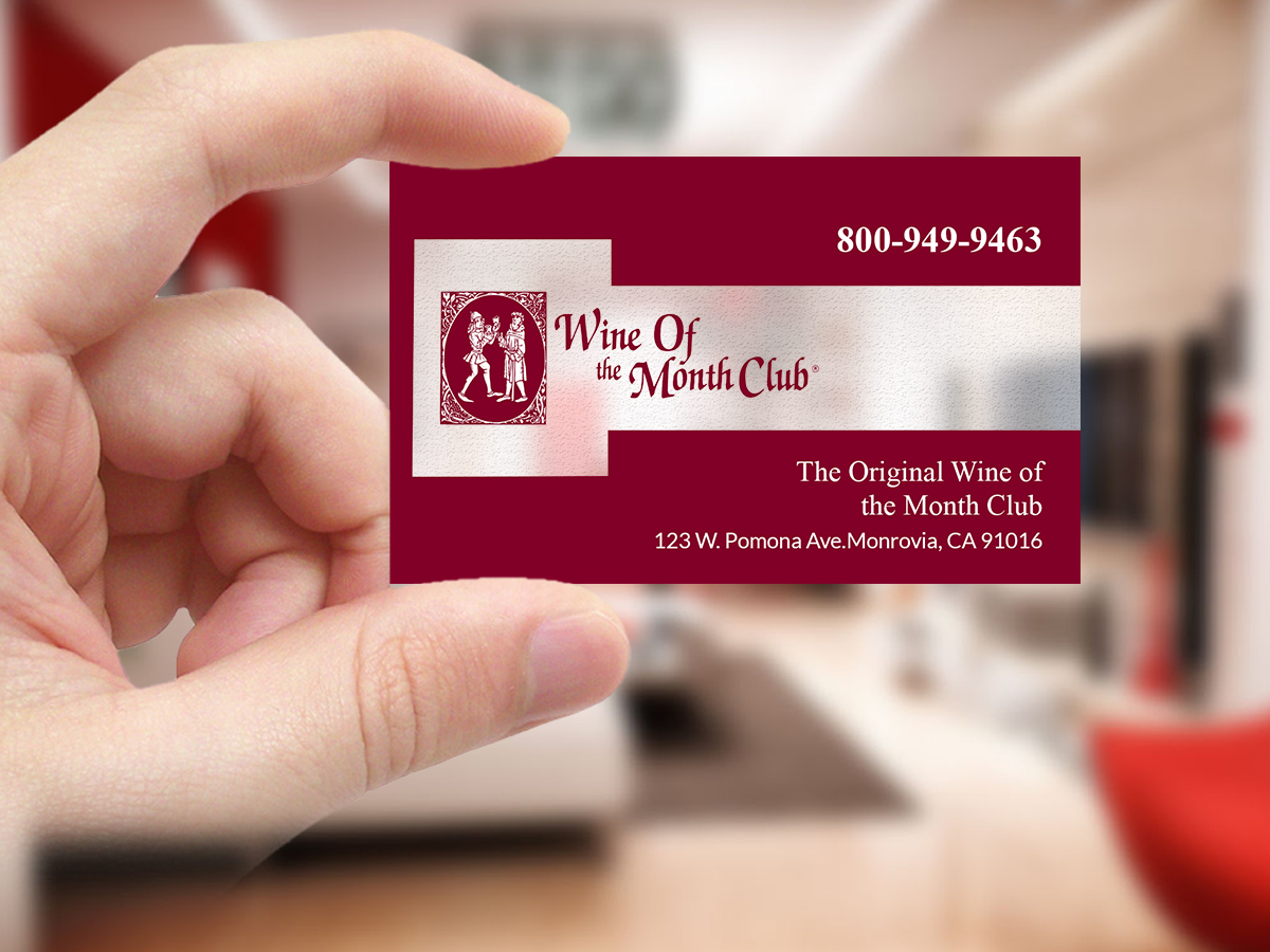 Visitenkarten-Design von Creations Box 2015 für Wine of the Month Club | Design #17810698