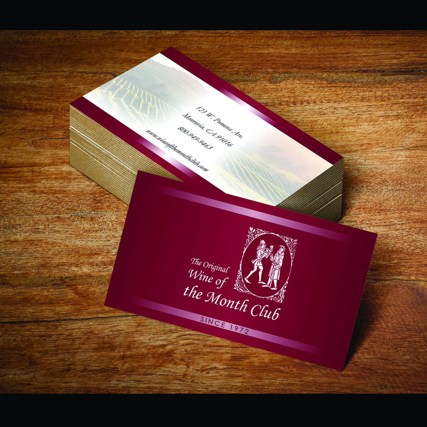Visitenkarten-Design von wall-jamboree für Wine of the Month Club | Design #17799260