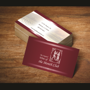 Design de Carte de Visite par wall-jamboree pour Wine of the Month Club | Design #17799260