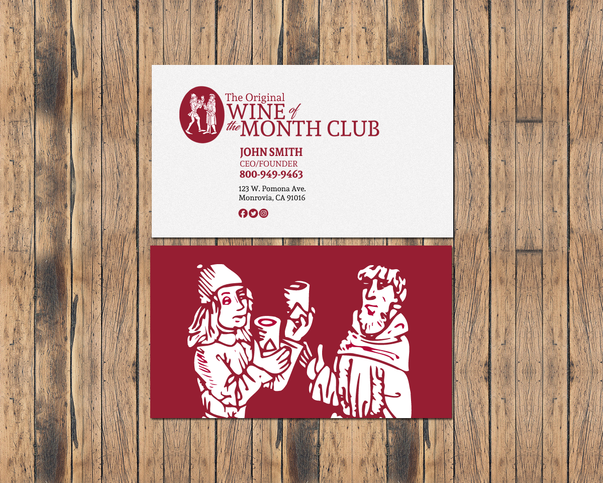 Business Card Design by chandrayaan.creative for Wine of the Month Club | Design #17848137