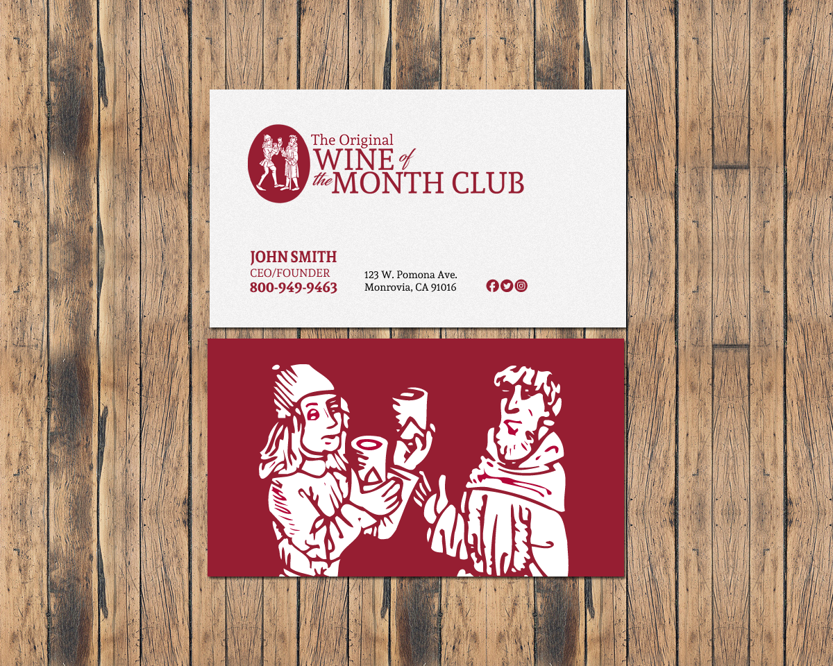 Business Card Design by chandrayaan.creative for Wine of the Month Club | Design #17848139