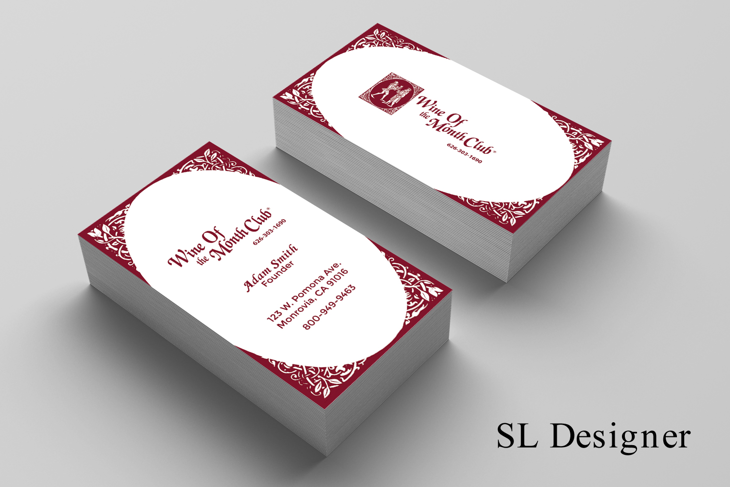 Business Card Design by SL Designer for Wine of the Month Club | Design #17793357