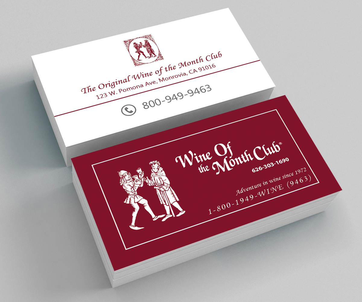 Business Card Design by M6G for Wine of the Month Club | Design #17857931