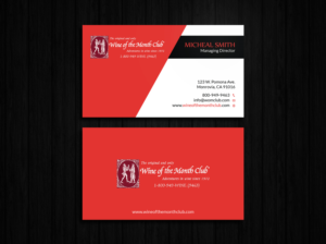 Business Card Design by Tripti Ranjan Gain for Wine of the Month Club | Design: #17824199
