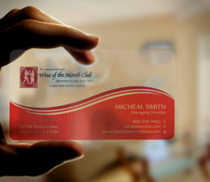 Business Card Design by Tripti Ranjan Gain for Wine of the Month Club | Design: #17824207