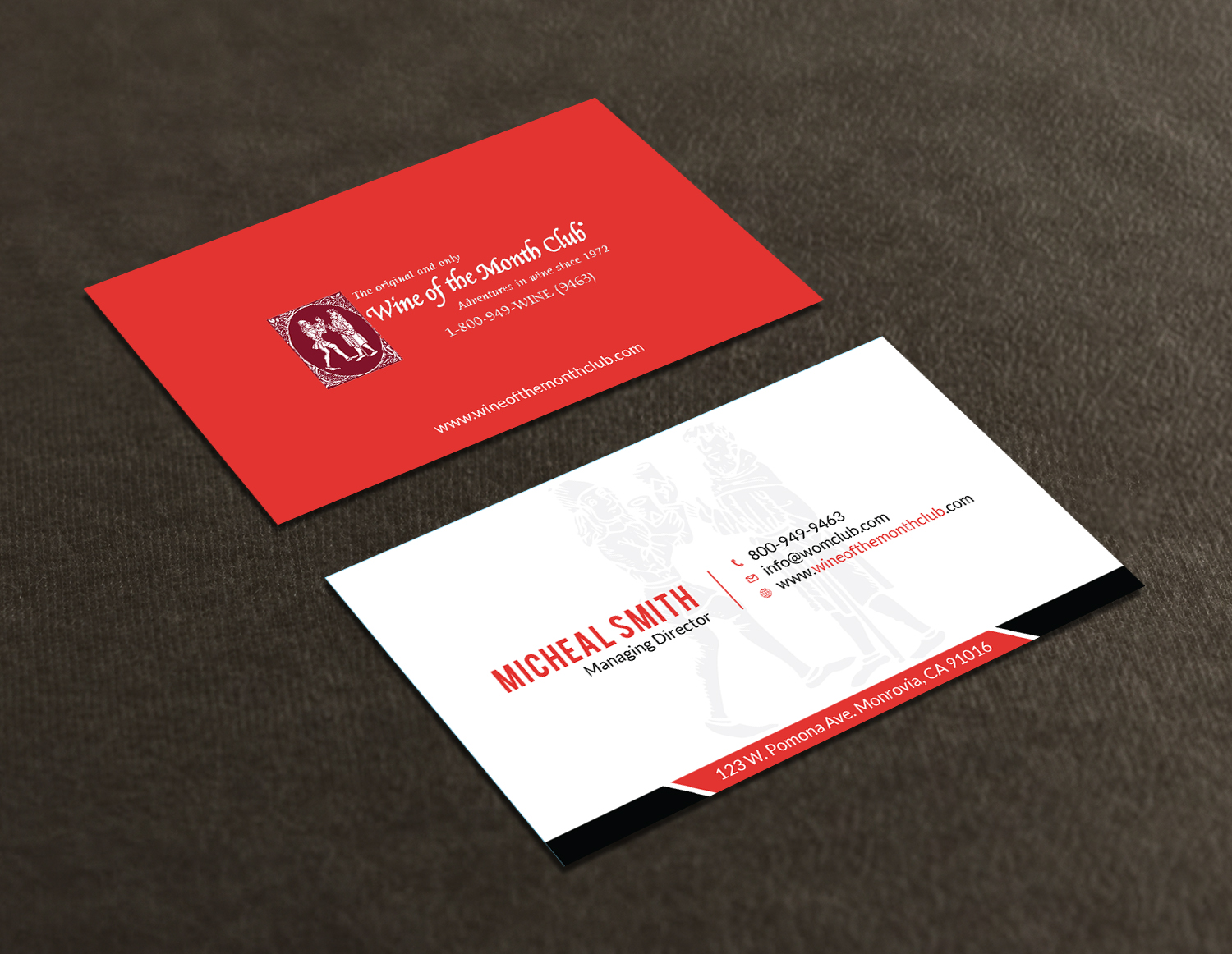 Business Card Design by Tripti Ranjan Gain for Wine of the Month Club | Design #17824236