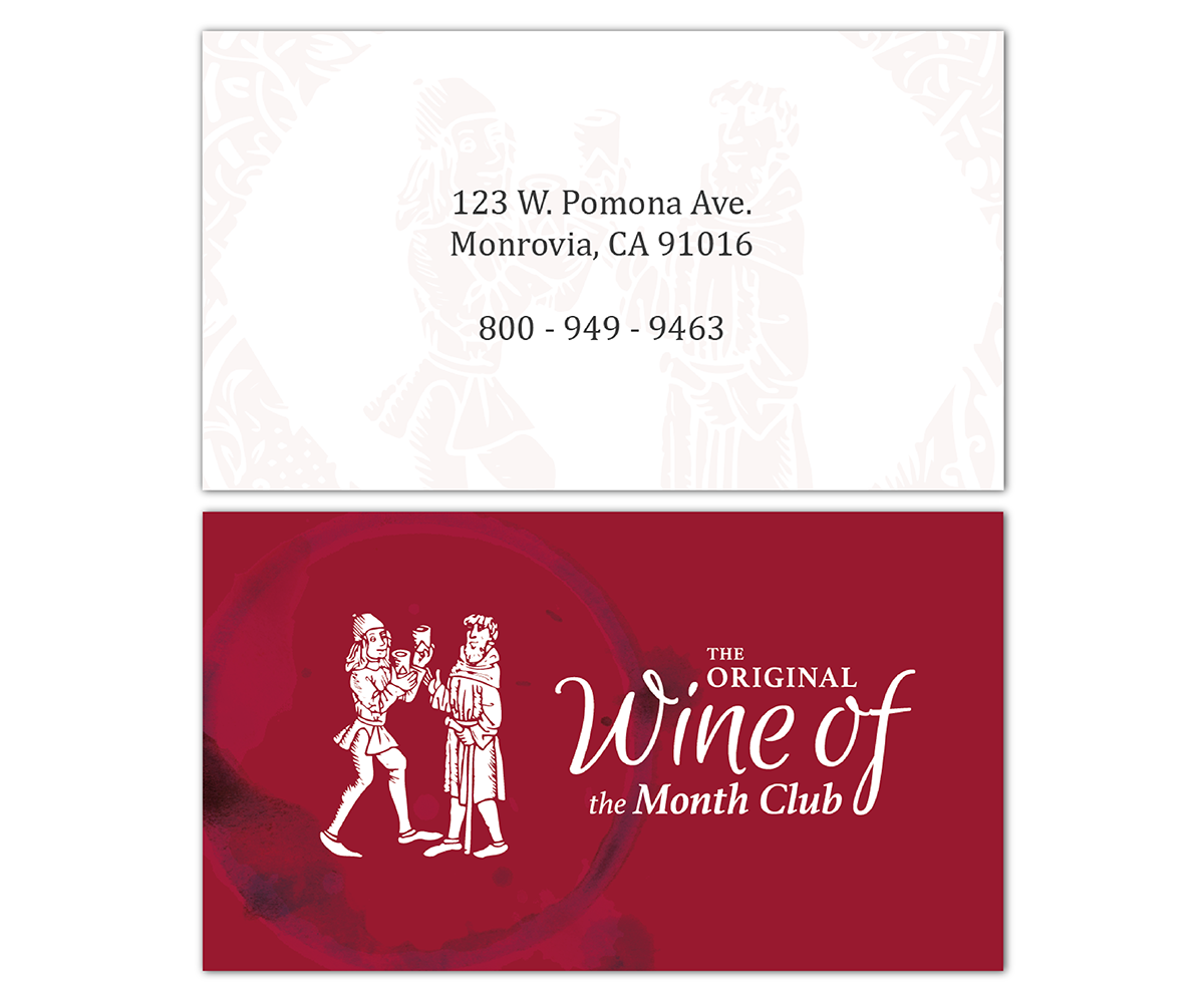 Business Card Design by Elemental Creative for Wine of the Month Club | Design #17794231
