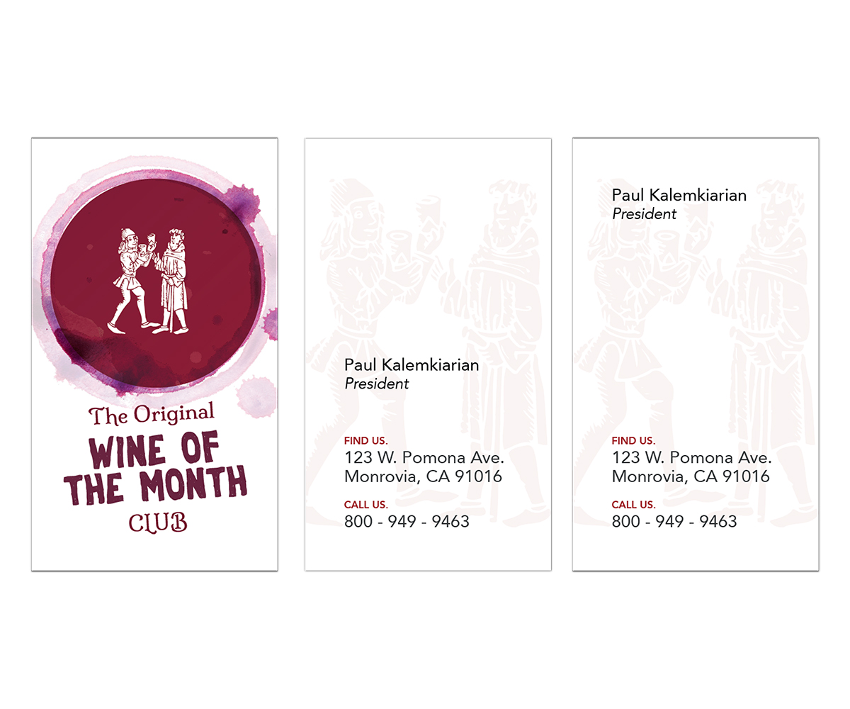 Business Card Design by Elemental Creative for Wine of the Month Club | Design #17867437