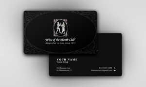 WIne of the Month Club Business Card design | Design de Carte de Visite par nafizrahat