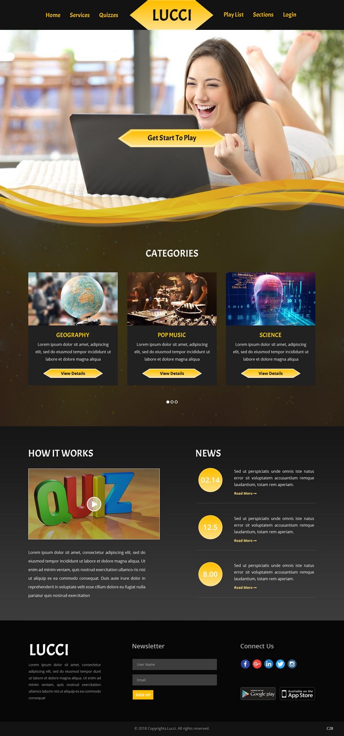 Web Design par pb pour Fan Lucci | Design #17810071