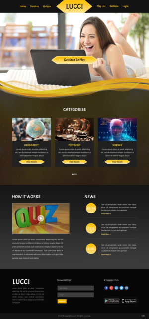 Web Design par pb pour Fan Lucci | Design : #17810071