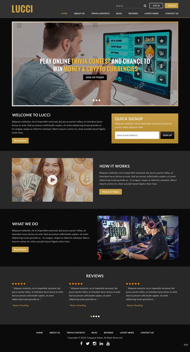 Web-Design von pb für Fan Lucci | Design #17810072