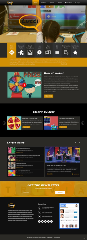 Web Design by pb for Fan Lucci | Design: #17810087