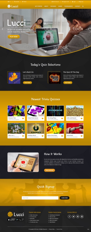 Web Design by pb for Fan Lucci | Design: #17810090