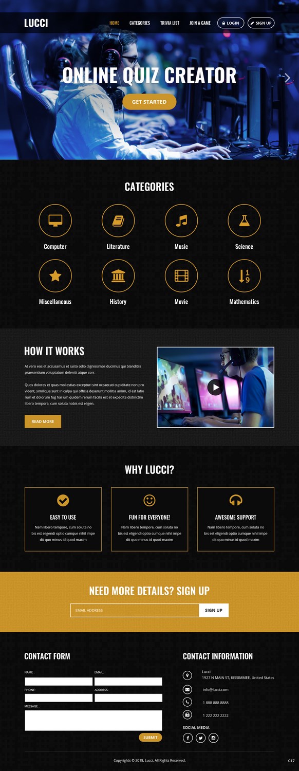 Web Design by pb for Fan Lucci | Design #17810091