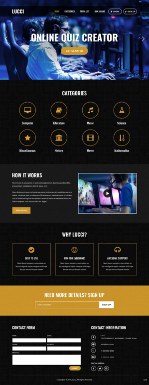 Web Design by pb for Fan Lucci | Design: #17810091