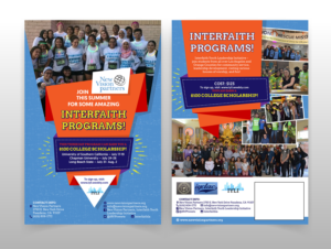 Flyer for Summer Programs for Youth Interfaith Organization | Flyer Design by Pinky 