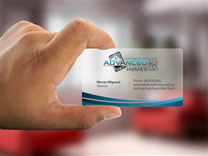 Business Card Design by Priyo Subarkah for Advanced Homes Pty Ltd | Design: #643376