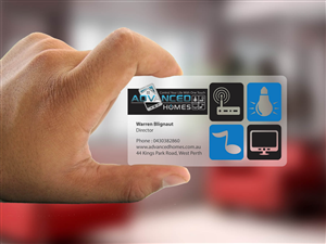 Business Card Design by Priyo Subarkah for Advanced Homes Pty Ltd | Design: #643391
