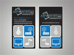 Advanced Homes | Visitenkarten-Design von Priyo Subarkah