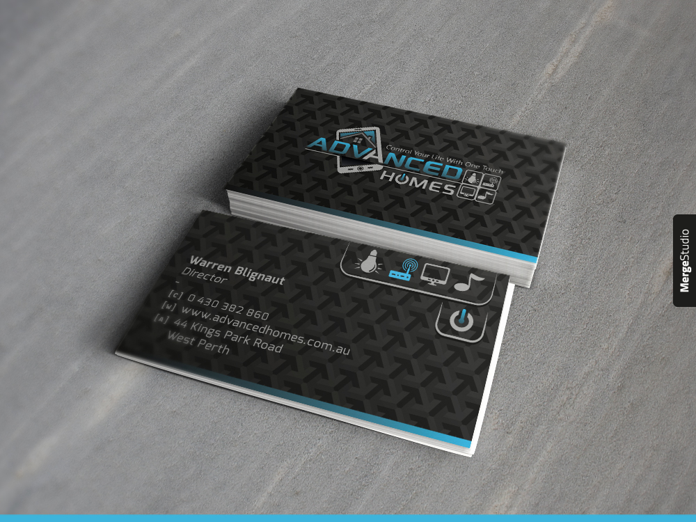 Diseño de Tarjeta de Presentación por MergeStudio para Advanced Homes Pty Ltd | Diseño #651397