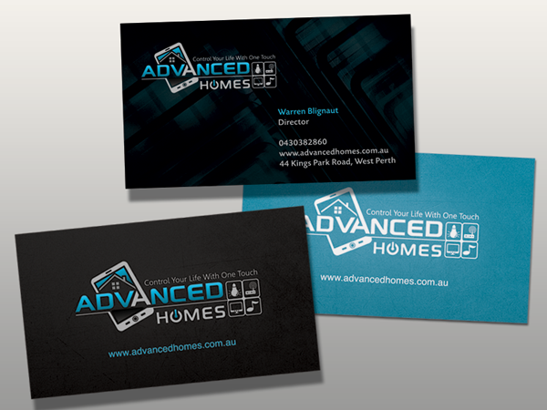 Business Card Design by bogglins for Advanced Homes Pty Ltd | Design #653706