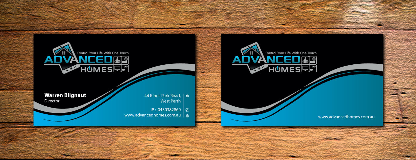 Business Card Design by Sbss for Advanced Homes Pty Ltd | Design: #645324