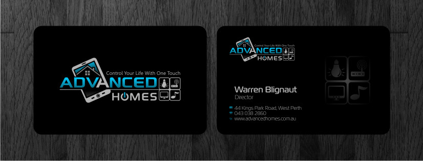 Visitenkarten-Design von Atvento Graphics für Advanced Homes Pty Ltd | Design #656820